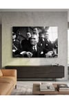 Mustafa Kemal Atatürk Pleksi Tablo | Siyah Beyaz Atatürk Portresi Ofis ve Salon Duvar Dekoru