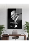 Mustafa Kemal Atatürk Portre Pleksi Tablo – Modern Ofis ve Yaşam Alanları için