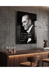 Mustafa Kemal Atatürk Portre Pleksi Tablo – Modern Ofis ve Yaşam Alanları için