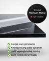 Tropikal Çiçekler Surfboard Dekoratif Pleksi Duvar Tablosu