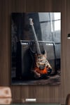 Vintage Guitar | Rock Wall Art | Music Studio Decor
