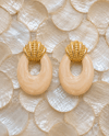 Beige Aura Küpe