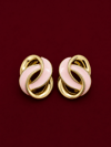 Jolie Düğüm Küpe (Çelik 14 K Gold) (3 cm)