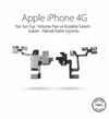 iPhone 4 Kulaklık Soketi Film - Yan Ses Hoparlör Jack Giriş Yuvası 