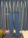   ESSENTİALS MAVİ KETEN PANTALON 