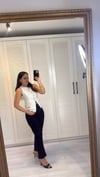 Çizgi Ütü Koyu Mavi Jean