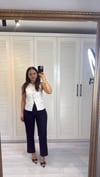 Çizgi Ütü Koyu Mavi Jean