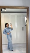 Dağınık Taşlı Kar Yıkamalı Eskitmeli Jean 