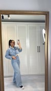 Dağınık Taşlı Kar Yıkamalı Eskitmeli Jean 