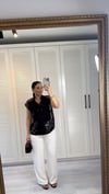 Dantelli Yelek Atlet Takım Siyah 