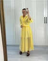 Fırfırlı Şifon Bluz Sarı