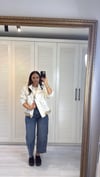 Koyu Mavi Kar Yıkamalı Eskitmeli Jean Tint