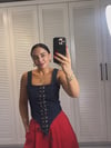 Kuşgözü Detaylı Jean Korse