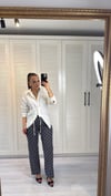 Puantiyeli Örme Kumaş Jean