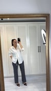 Puantiyeli Örme Kumaş Jean