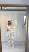 Taş İşlemeli Kimono Naturel