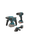 CATPOWER KÖMÜRSÜZ AKÜLÜ 3 LÜ SET (MATKAP, KIRICI, TAŞLAMA)