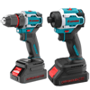 KÖMÜRSÜZ Li-iON AKÜLÜ 2'Lİ KOMBO SET - MATKAP VE VİDALAMA 20V 2.0Ah