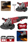 RETOOLS XD5049A 230 MM 2000 W AVUÇ TAŞLAMA (TAŞ MOTORU)
