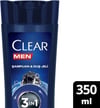 Clear Men 3 in 1 Şampuan & Duş Jeli Arındırıcı Kömür 350 ml