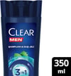 Clear Men 3 in 1 Şampuan & Duş Jeli Ferahlatıcı Mentol Saç Yüz Vücut İçin 350 ml
