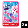Domestos Wc Blok 5'li Güç Tuvalet Bloğu Manolya 100 GR (2x50 GR)
