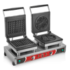 Silverinox WAFFLE MAKİNESİ Çiftli Çiçek+Kare Waffle