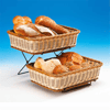 Zicco 2 KATLI TELLİ STANDLI HASIR SEPET