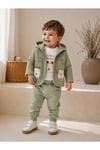 Erkek Bebek Kapitone Üçlü Takım