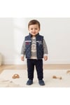 Erkek Bebek Şişme Montlu 3’lü Takım-mevsimlik