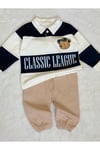 Erkek Çocuk Alt Üst Takım Yakalı Classic Ayı Figürlü