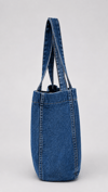 Cepli Büyük Boy Denim Tote Mavi Omuz Çantası