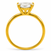 Alpago Pear Cut Gold Lab Diamond Tektaş Yüzük