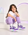 Mira 4 Tekerlekli Patenli Işıklı Spor & Paten Dönüşümlü Çocuk Ayakkabısı / Mor - Beyaz