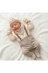 Erkek Bebek Çizgili 5li Hastane Çıkışı Set