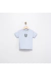 Erkek Çocuk Top Baskılı Mavi/Ekru T-Shirt