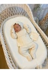 Kız Bebek Ceremony Girl Dantel Detaylı 5'li Ekru Zıbın Takım