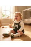 Kız Bebek Natural Bella Lace Romper