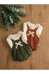 Kız Bebek Natural Bella Lace Romper