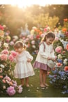 Kız Bebek Naturel Gülkurusu Elbise