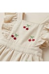 Kız Çocuk Cherry Ekru Jean Tulum