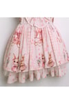 Kız Pamuk Şeker Tavşanlı Retro Elbise