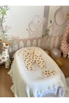 Unisex Bej Yaprak Desen Kapitoneli Patikli Salopet 2li Takım