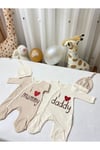 Unisex I Love Mummy-Daddy Tulum 4lü Set