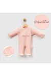 Unisex Mom&Dad Ters Dikiş Raporlu Eldiven Detaylı Tulum