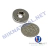 20x5 mm (6-3mm) N35 Havşalı Güçlü Neodyum Mıknatıs