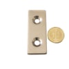 2\'Lİ PAKET 50x20x3mm (10-5mm) 2 Havşalı N35 Güçlü Neodyum Mıknatıs