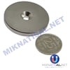 40x5 mm (10-5mm) N35 Havşalı Güçlü Neodyum Mıknatıs