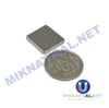Boy 15mm En 15mm Kalınlık 3mm N35 Seri Güçlü Neodyum Mıknatıs