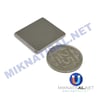 Boy 25mm  En 25mm Kalınlık 3mm N35 seri Güçlü Neodyum Mıknatıs